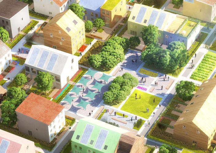 FastCoImpact's tweet photo. This new car-free neighborhood redesigns suburbia https://t.co/vMUjJDVCVR https://t.co/dO4iMvrlVd