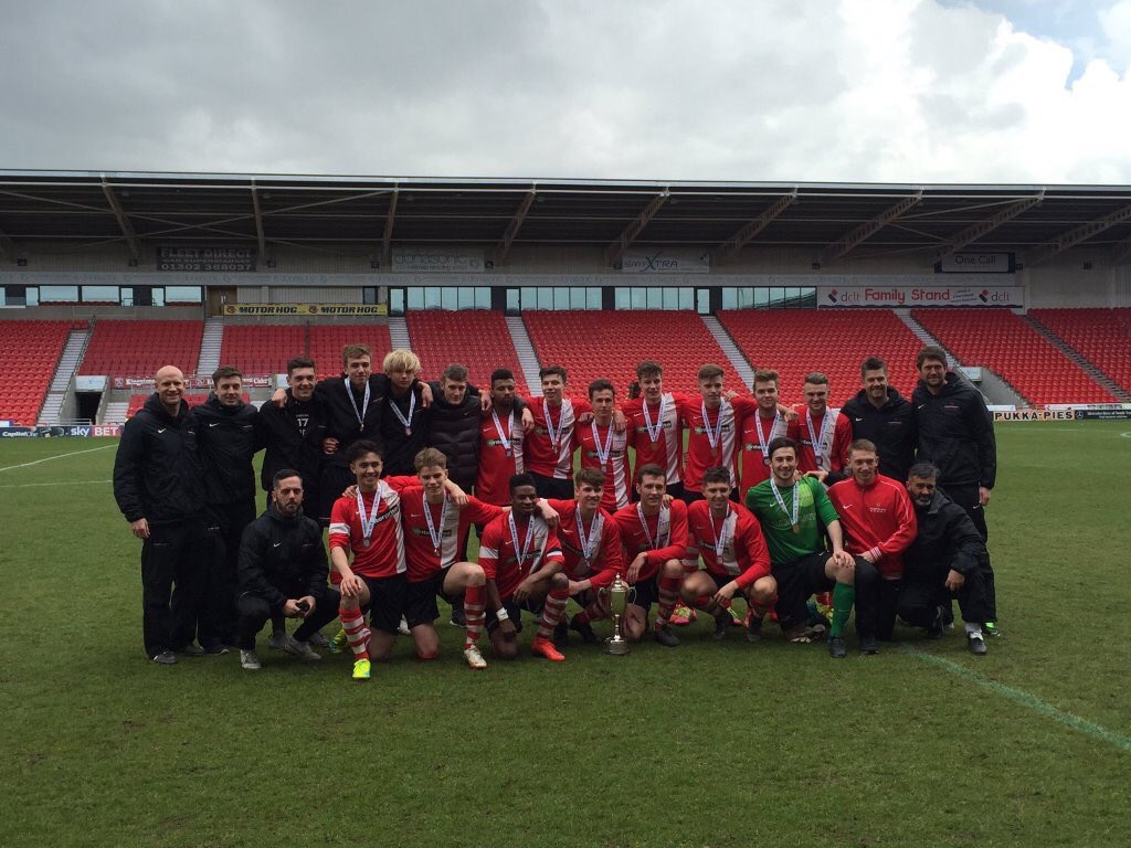 We did it!! Back to back ESFA National u18 Champions!! Well done to all players &amp; staff involved. #hardwork=success