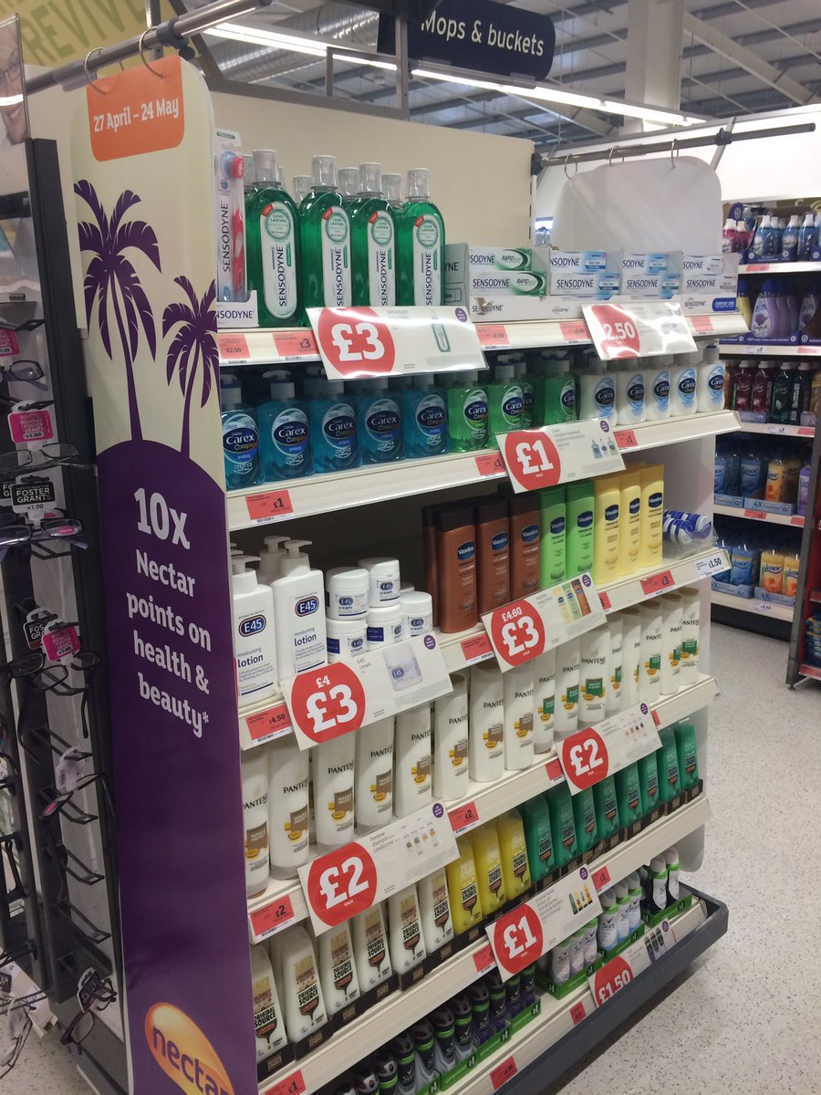 10x @nectar points on health & beauty products @sainsburys #alnwick @kiddieskabin @AlnwickNLand @VisitAlnwick