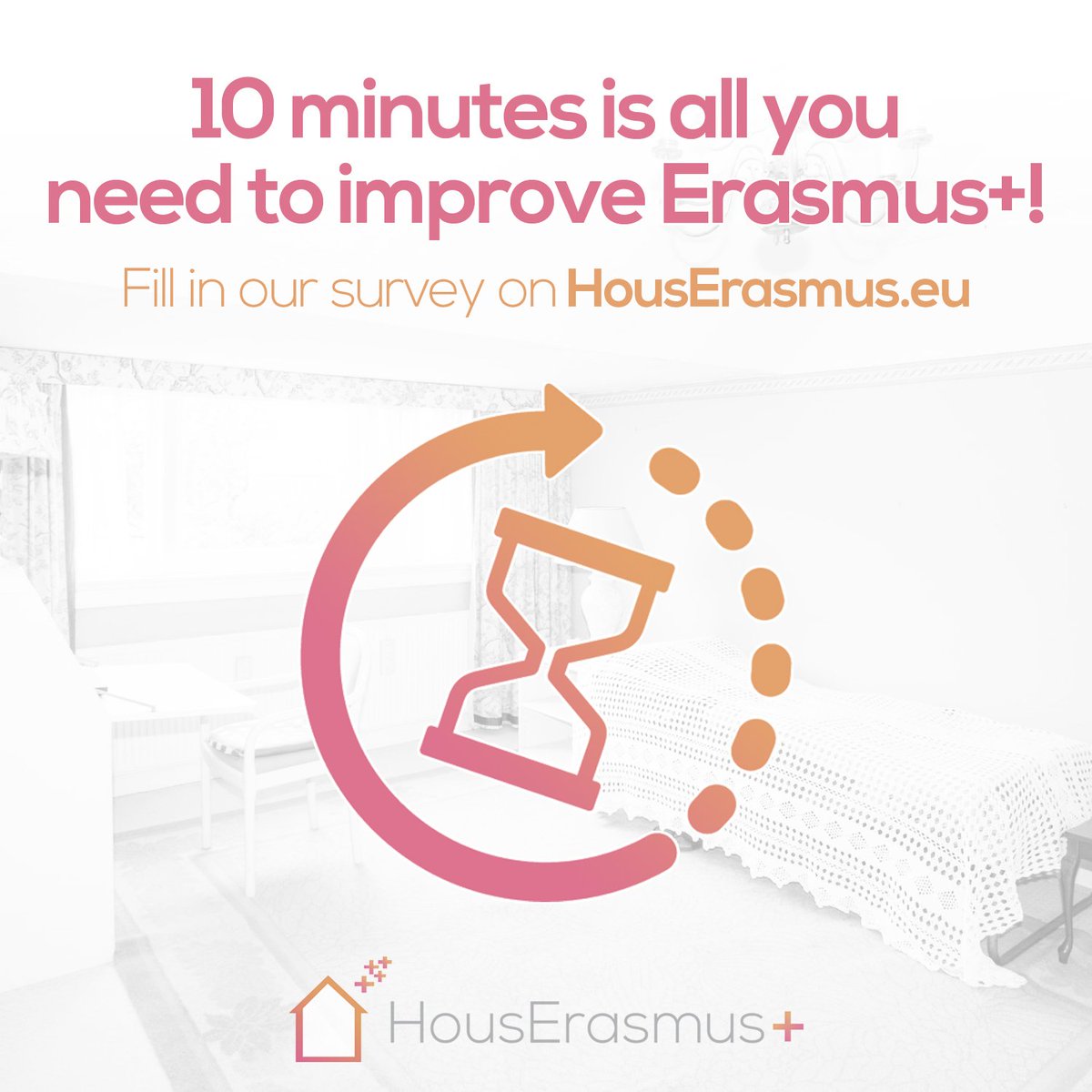 ESN_Int's tweet photo. 10 minutes is all you need to help #HousErasmus improve #mobility! Fill in the survey at https://t.co/qP9eRJqXiZ. https://t.co/Un7PC5R1sT