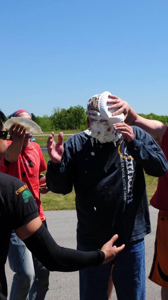 Congrats Mike Long <a href="/navyboson/">mike long</a> on his 100th #skydive at musiccityskydiving.com! #Nashville Who doesn't like pie?