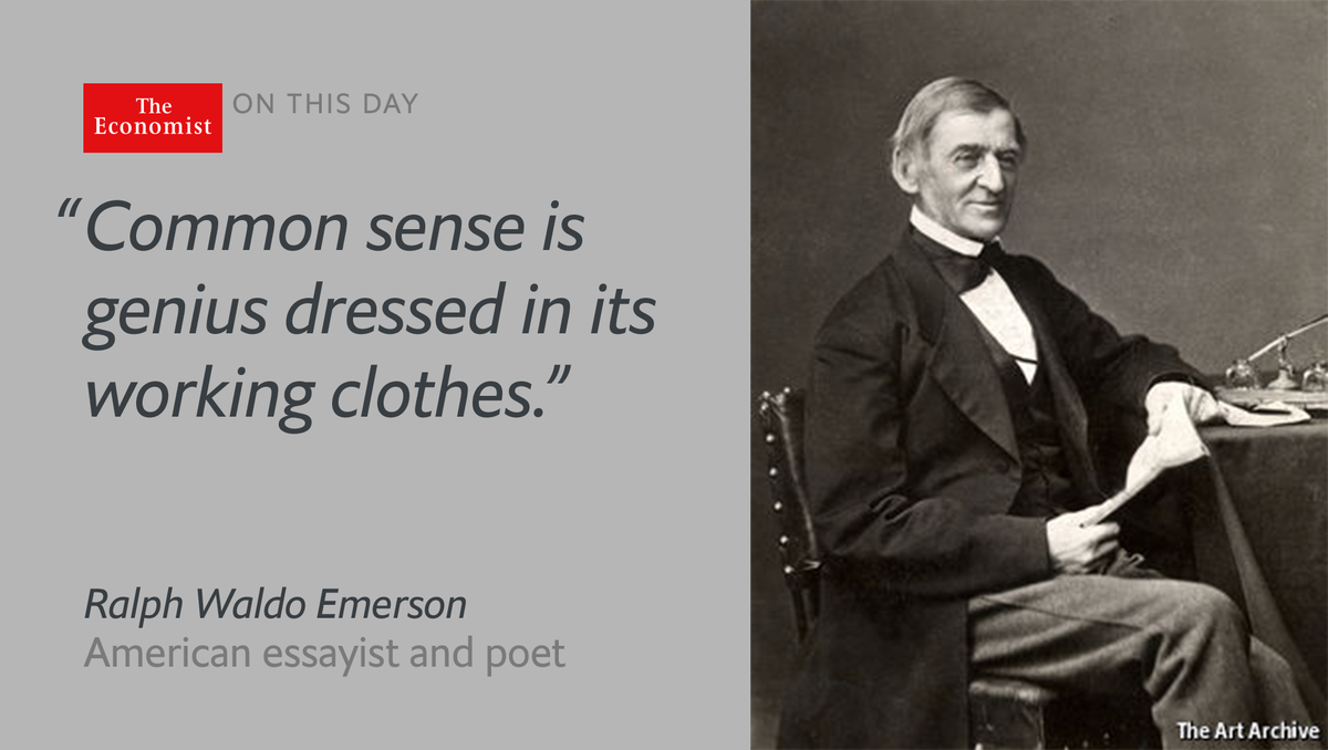 Lecturer, poet and abolitionist Ralph Waldo Emerson died #onthisday 1882