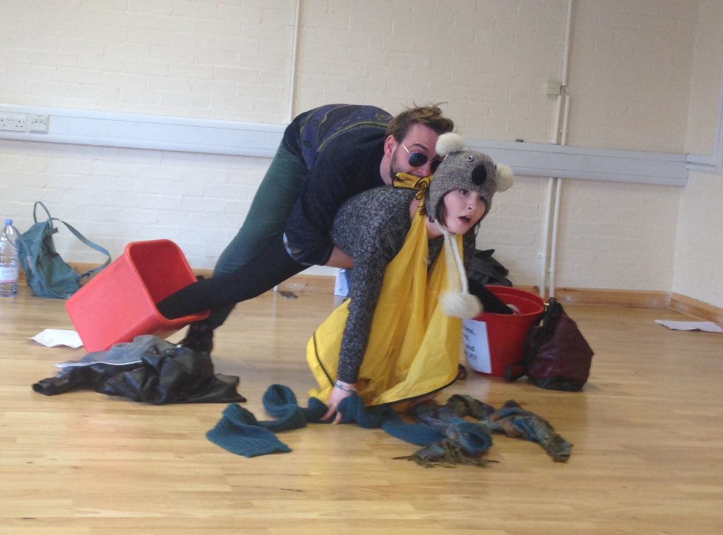 AttilaTheatre's tweet photo. Day 3 of The Frogs R&amp;D. Things are getting...interesting. https://t.co/rRqVAkOK6h