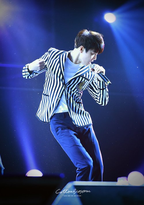EXO__OFFICIAL's tweet photo. Suho - 160424 2016 K-Pop Top Group Concert
Credit: Cotton Blossom. https://t.co/Qc05Y7D9dV
