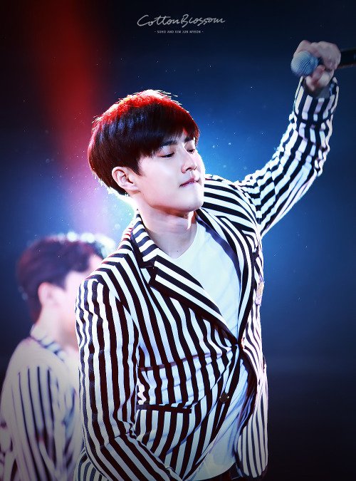 EXO__OFFICIAL's tweet photo. Suho - 160424 2016 K-Pop Top Group Concert
Credit: Cotton Blossom. https://t.co/Qc05Y7D9dV