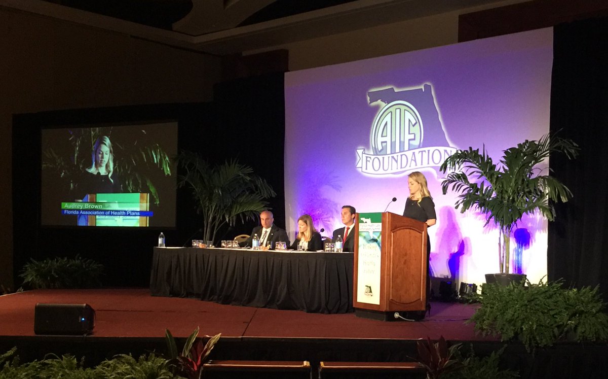 HealthCareFL's tweet photo. @FAHPCon’s Audrey Brown applauds @SenReneGarcia for championing #BalanceBilling this legislative session #FAIFSummit https://t.co/jAJMpaDXBl