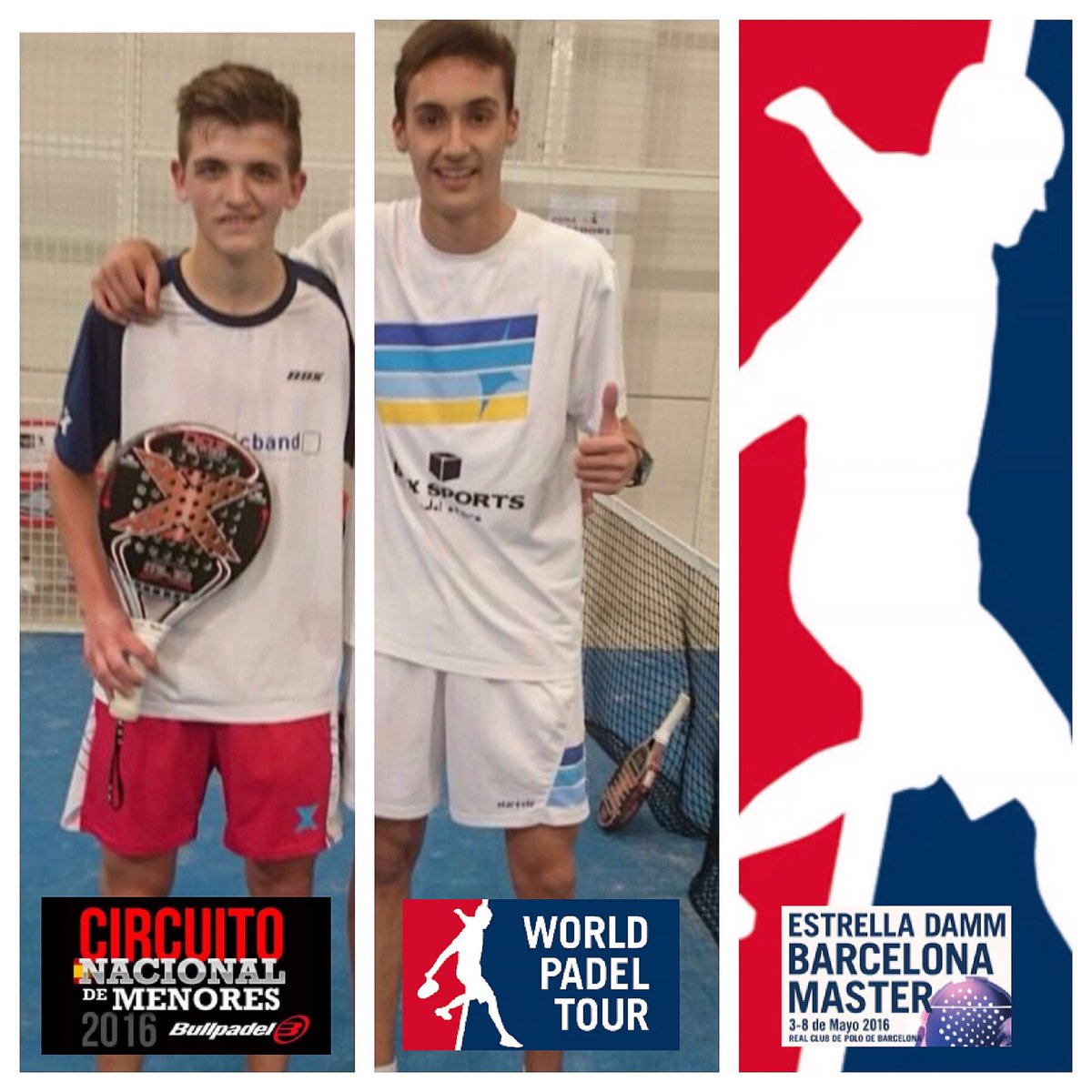 Padelbase's tweet photo. Estos son nuestros representantes en Barcelona MASTER @WorldPadelTour @padelfederacion, suerte !! https://t.co/AFogyuR2mw
