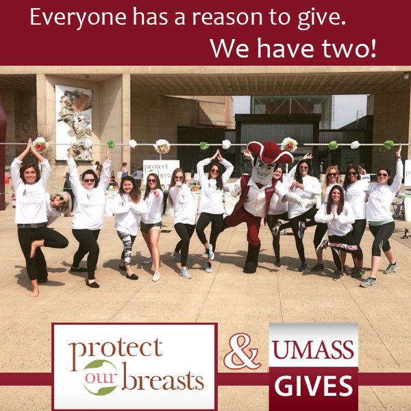 ProtectBreasts's tweet photo. Support education &amp; breast cancer prevention by donating during #UMassGives! https://t.co/ho8RjjyVr3 https://t.co/Le9cRU3mID