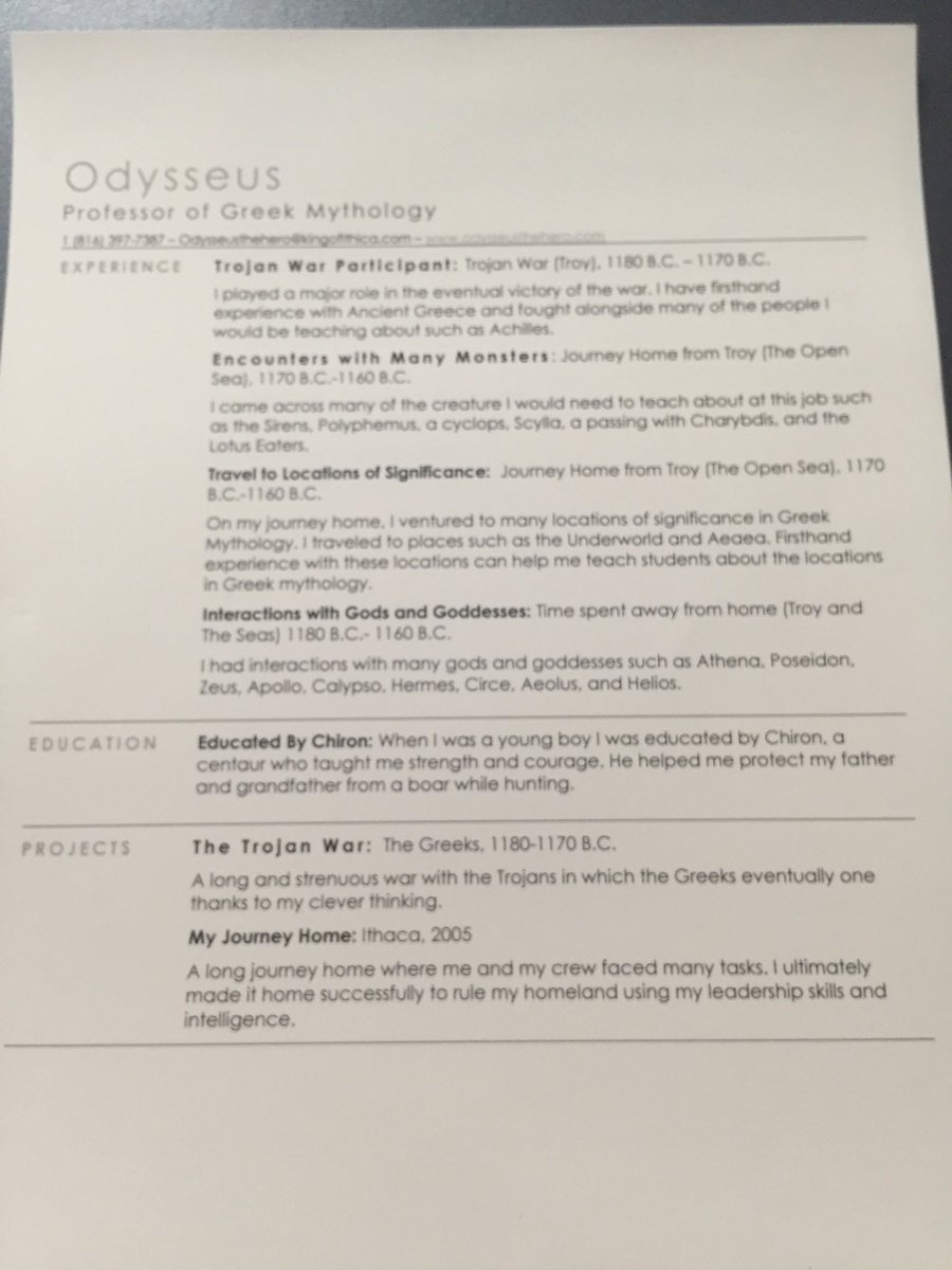 Odysseusslayer's tweet photo. looking for a job now that I'm back hmu if you know of an opening at some schools https://t.co/NQBCOAoZ7u