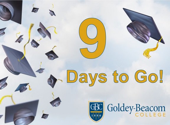 GBCEdu's tweet photo. We are down to single digits. Will be here before you know it. #Graduation #Countdown #GBCGrad16 https://t.co/qx33KDm75W