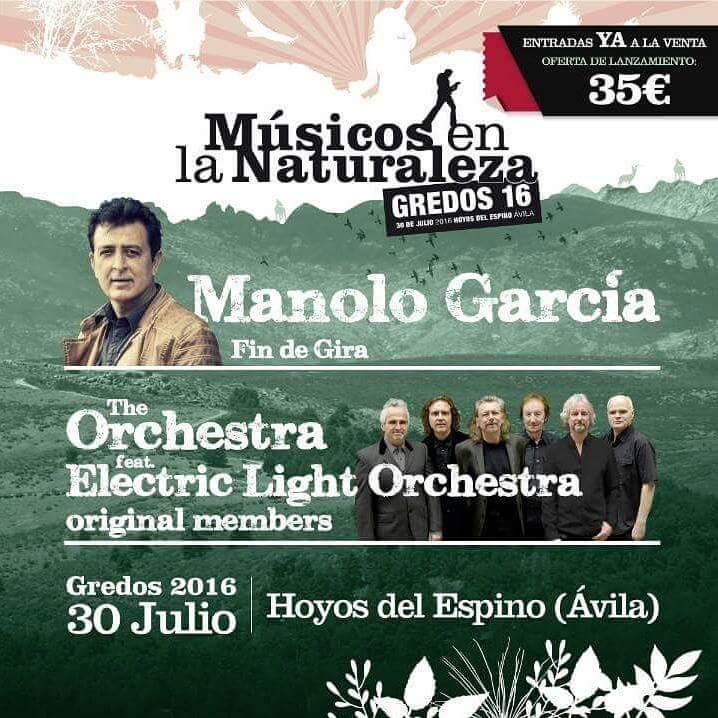 #Oferta para las 1000 primeras entradas #Música y montañas. 
#ManoloGarcía + #ELO #MN2016⤵
musicosenlanaturaleza.es/entradas/
