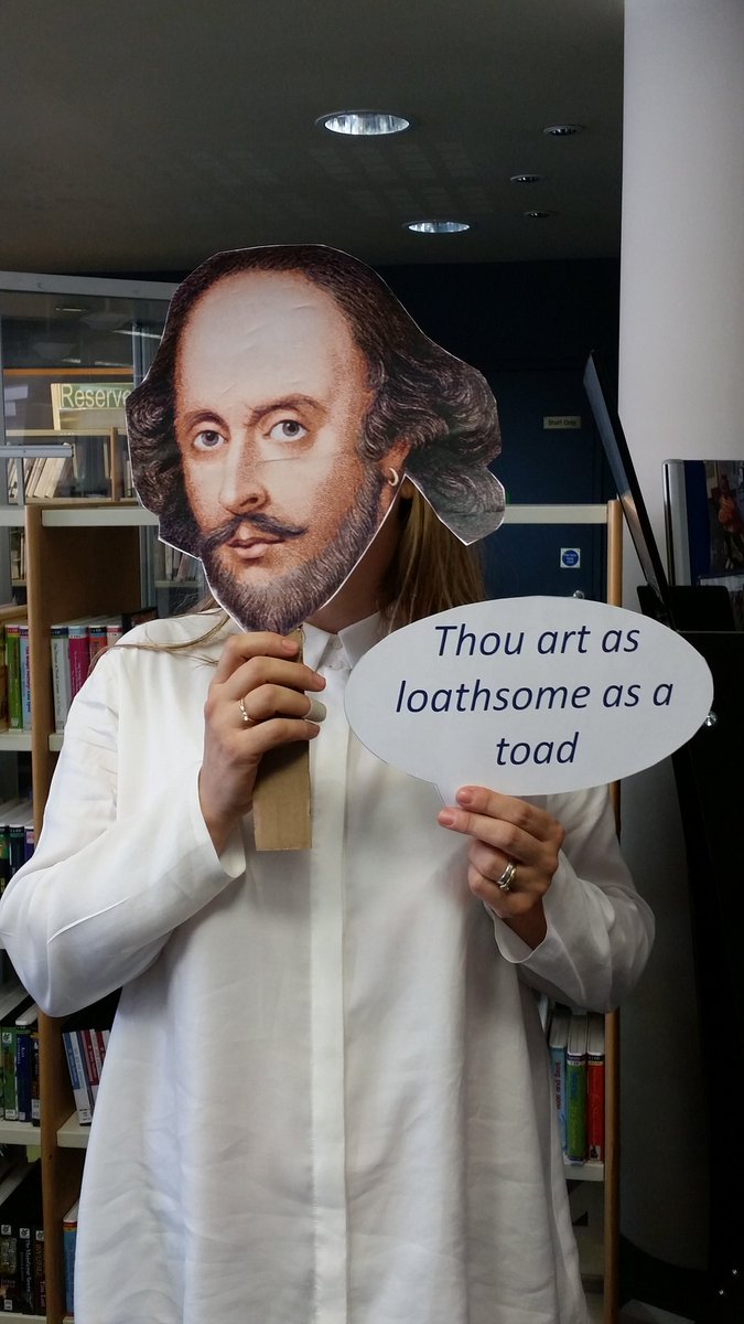 hackneylibs's tweet image. Another favourite Shakespearean insult from a Shoreditch library member #Shakespeare400 #Shakespeare16