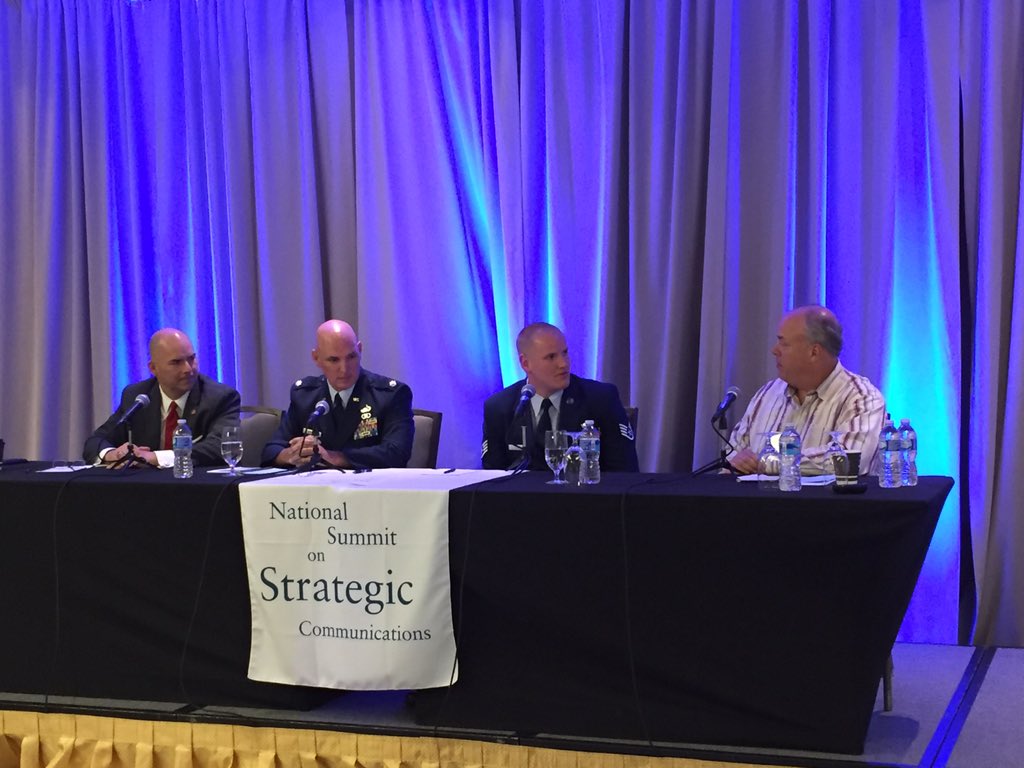 BobGrupp's tweet photo. "I would do it again." Takes courage and character: Sgt. Spencer Stone #stratcomms16 https://t.co/Q4qDQX8PO7
