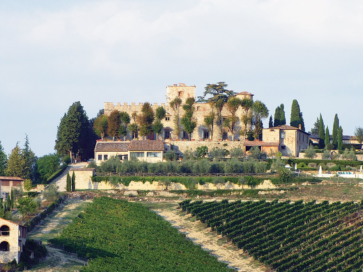 Castello di Meleto is a majestic castle renowned for its important  #tuscanywines ow.ly/4n9SYy