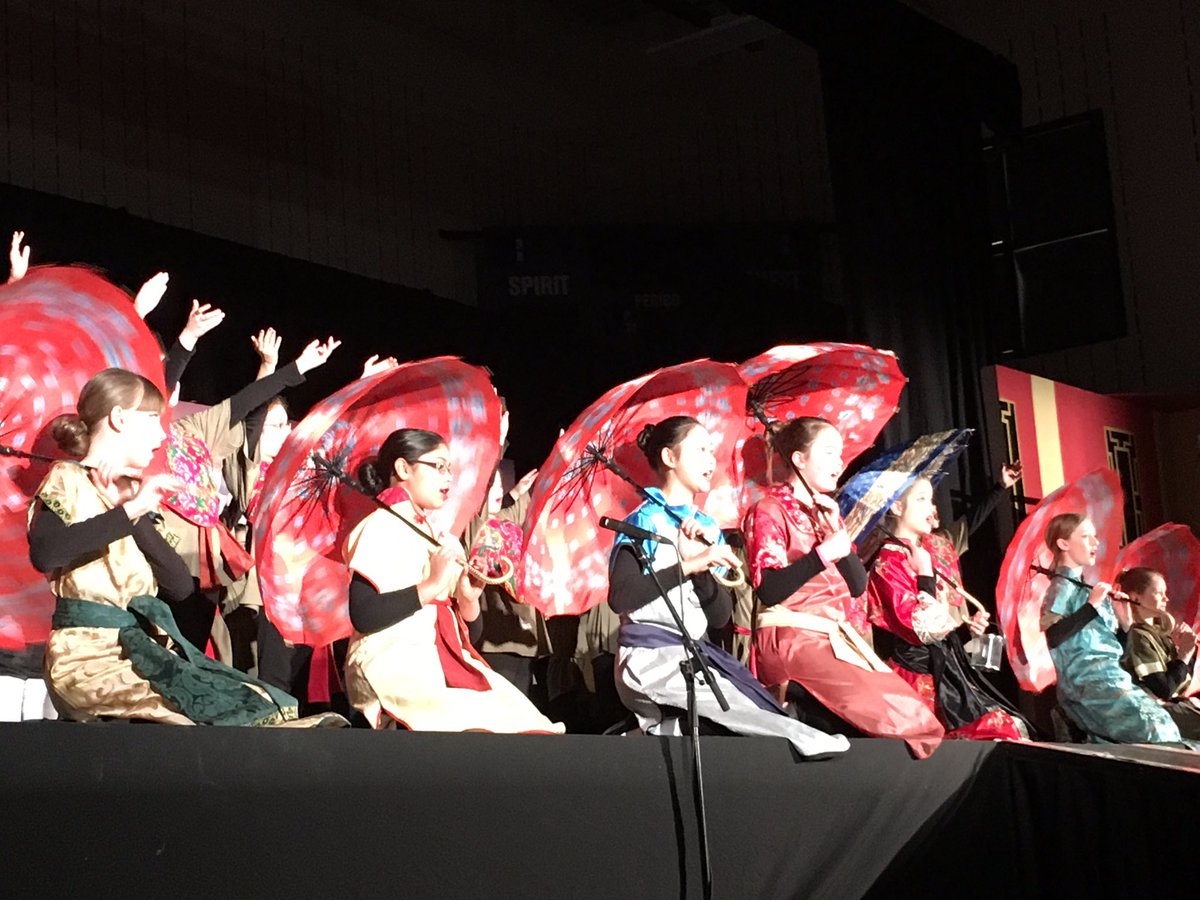 SienaLondon's tweet photo. First show of Mulan Jr. is underway! Thank you @StMarkLondon @StTheresaShark &amp;@StJohnFI  for coming to see our show https://t.co/1ZMIoPP2c9