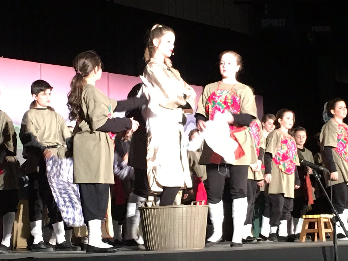 SienaLondon's tweet photo. First show of Mulan Jr. is underway! Thank you @StMarkLondon @StTheresaShark &amp;@StJohnFI  for coming to see our show https://t.co/1ZMIoPP2c9
