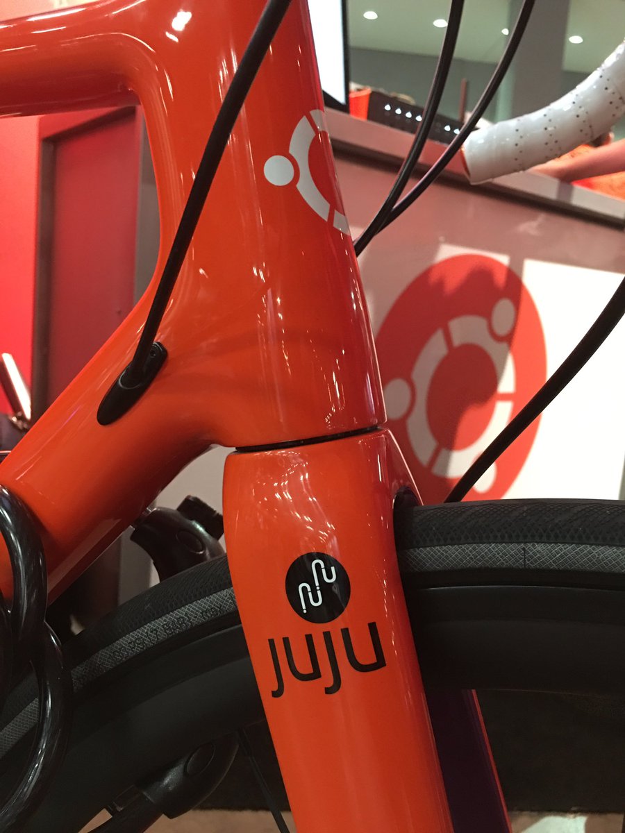 ubuntucloud's tweet photo. The Ubuntu Bike is back at our #openstacksummit booth! Don't miss your chance to #RideWithUbuntu https://t.co/9HHhXnOuNy