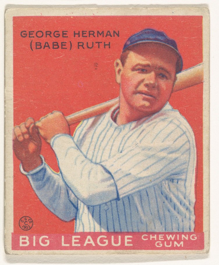 The Metropolitan Museum of Art on Twitter "This 1933 Babe Ruth baseball card is part of the 