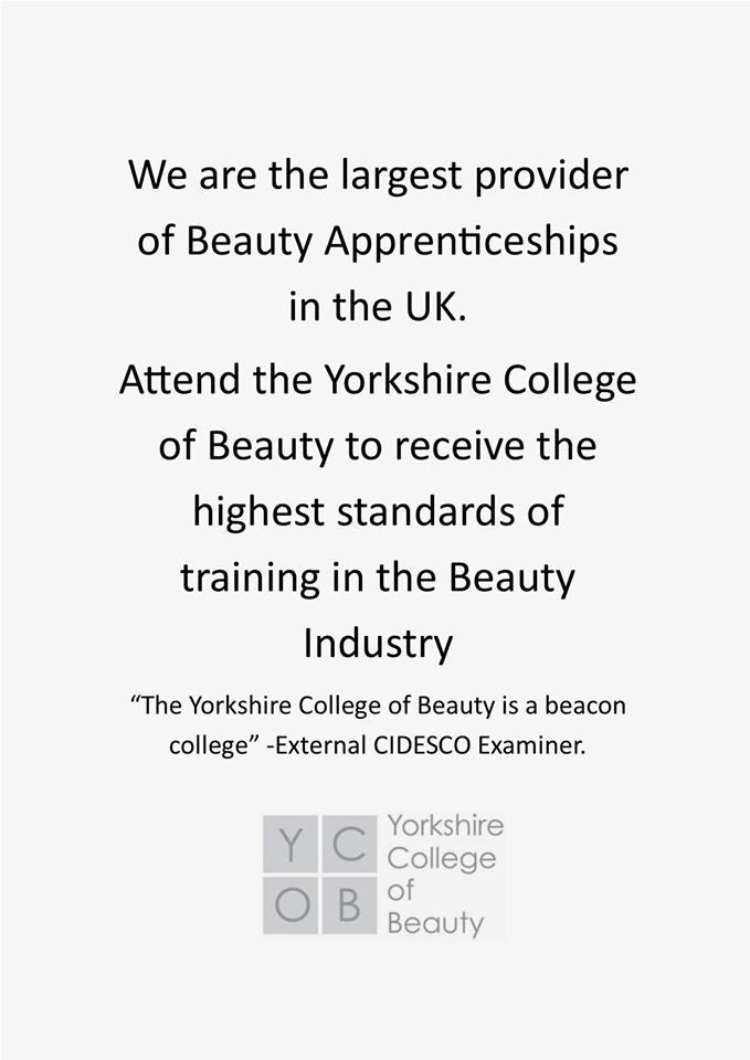 <a href="/YorkshireHours/">Yorkshire Hours Info</a> Pls RT @ycob_learn are conducting interviews NOW it's filling up fast! 0113 250 9507 #beauty