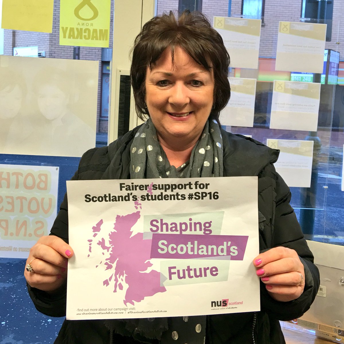 RonaMackaySNP's tweet photo. Delighted to support students in #SP16 and beyond @NUSScotland #BothVotesSNP https://t.co/Dup2Ji3ctc