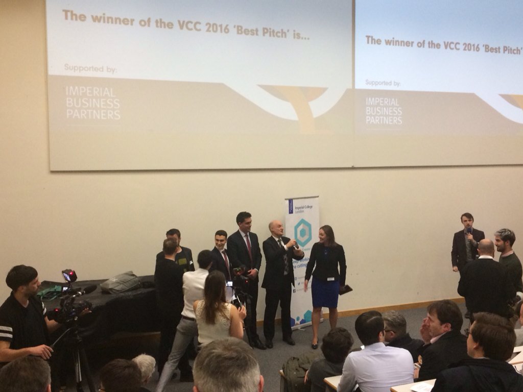 RinaSond's tweet photo. Proud to say Bio-net, one of the teams I mentored re #IP won the ยฃ10k prize! @ICreateLab #VCC2016 #ICShowcase https://t.co/Q1BKmZyazw