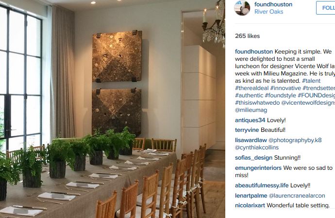 Great meeting the team <a href="/foundhouston/">FOUND</a> &amp; <a href="/MilieuMag/">Milieu Magazine</a> during my book signing. <a href="/Rizzoli_Books/">Rizzoli Publications</a> #TheFourElementsofDesign