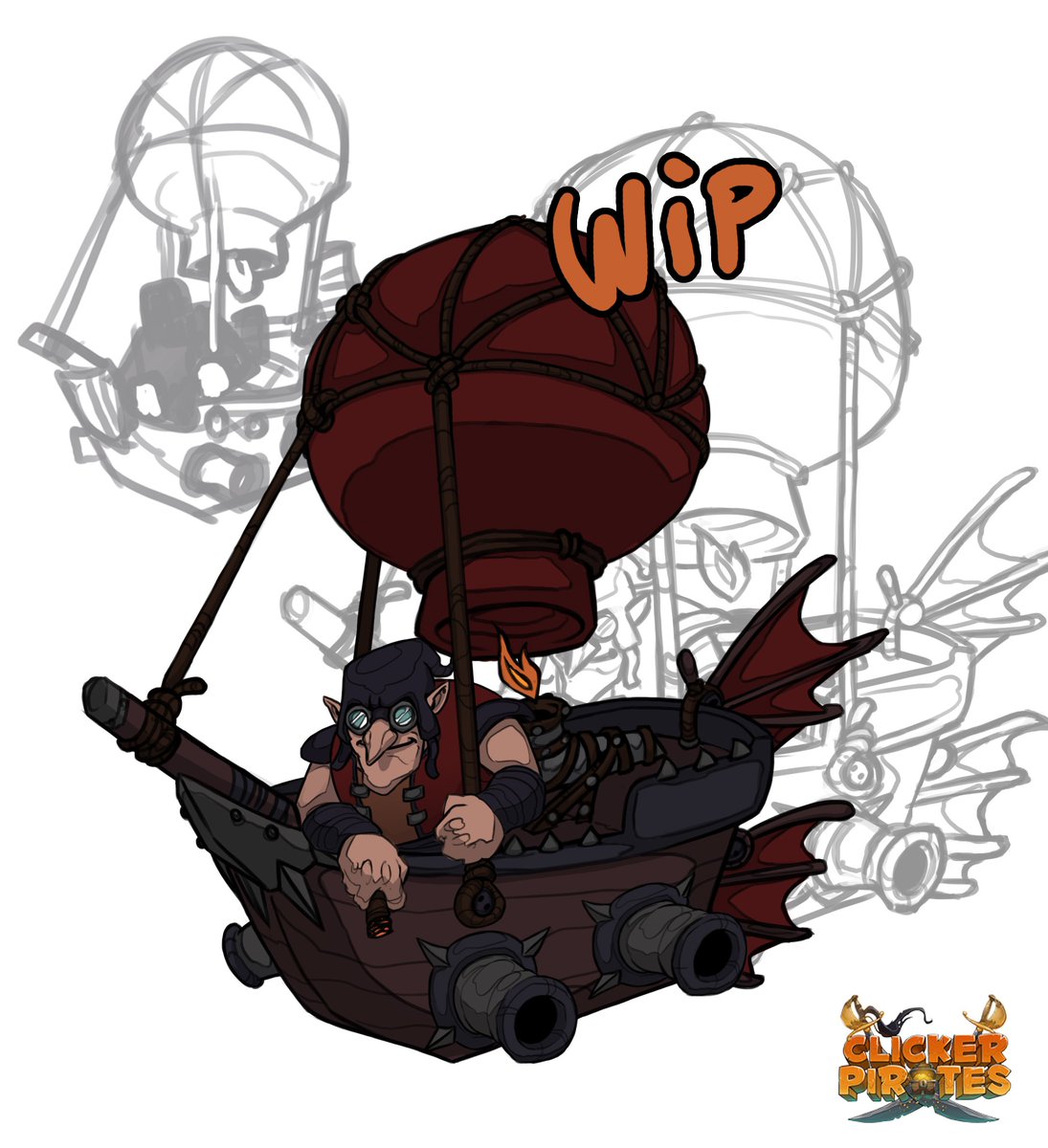 ClickerPirates's tweet image. Flying gobling incoming!! #goblin #wip #gamedev #gameart #art #2d #pirates #android #ios #free