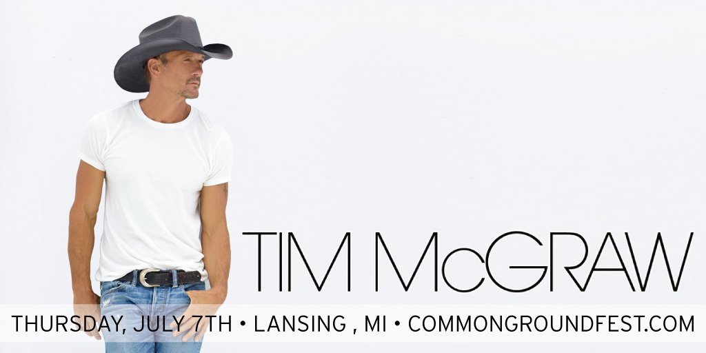 CGMusicFest's tweet image. JUST ANNOUNCED: @TheTimMcGraw is coming to #cgmf2016 on July 7th. Tix on sale Friday at 10 AM.