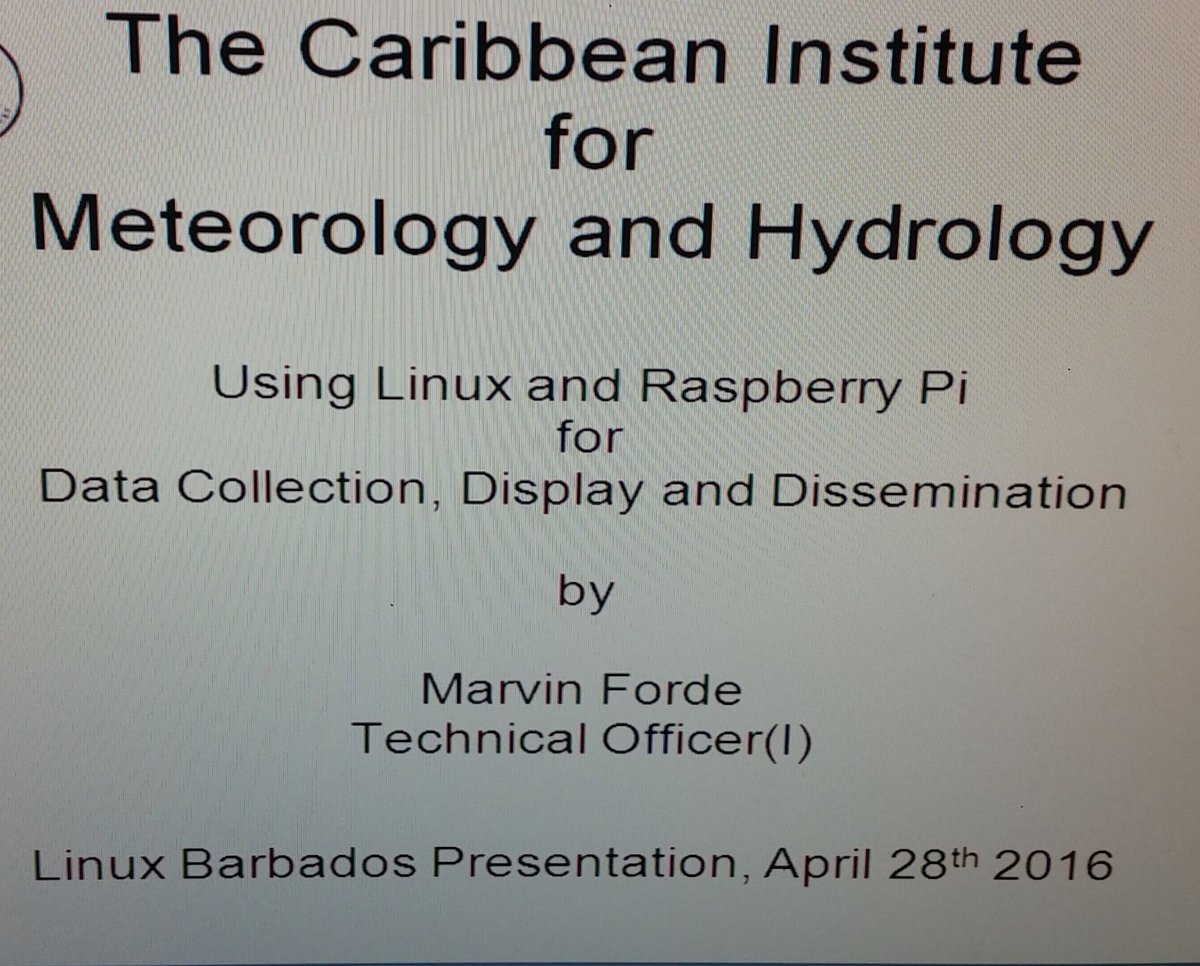 LinuxBarbados (@linuxbarbados) on Twitter photo Join us today & see how <a href="/marvin_forde/">Marvin Forde</a> replaced a $500 system w/<a href="/Raspberry_Pi/">Raspberry Pi</a> RSVP:meetu.ps/2WCsm1 Join us today & see how <a href="/marvin_forde/">Marvin Forde</a> replaced a $500 system w/<a href="/Raspberry_Pi/">Raspberry Pi</a> RSVP:meetu.ps/2WCsm1