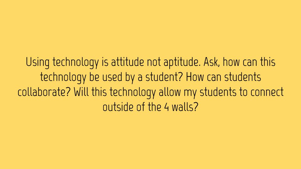alicekeeler's tweet image. Ask questions about how do students benefit when you start to use technology. Why does this make learning BETTER?