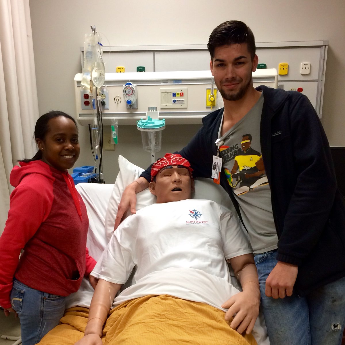 NWLTC_Minden's tweet photo. Survivor Stan with SPNs Makayla Hubbard &amp; Josh Frazier ready #LAWorkExp https://t.co/A9pQkfifR3