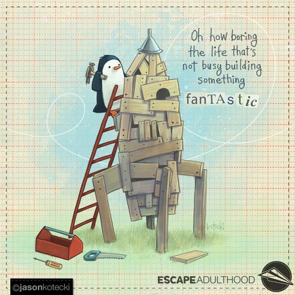 escapeadulthood's tweet photo. Dreams take time, but they also take effort. What are you building today? #TinkerProject #tothemoon https://t.co/E6dRrB2XBd