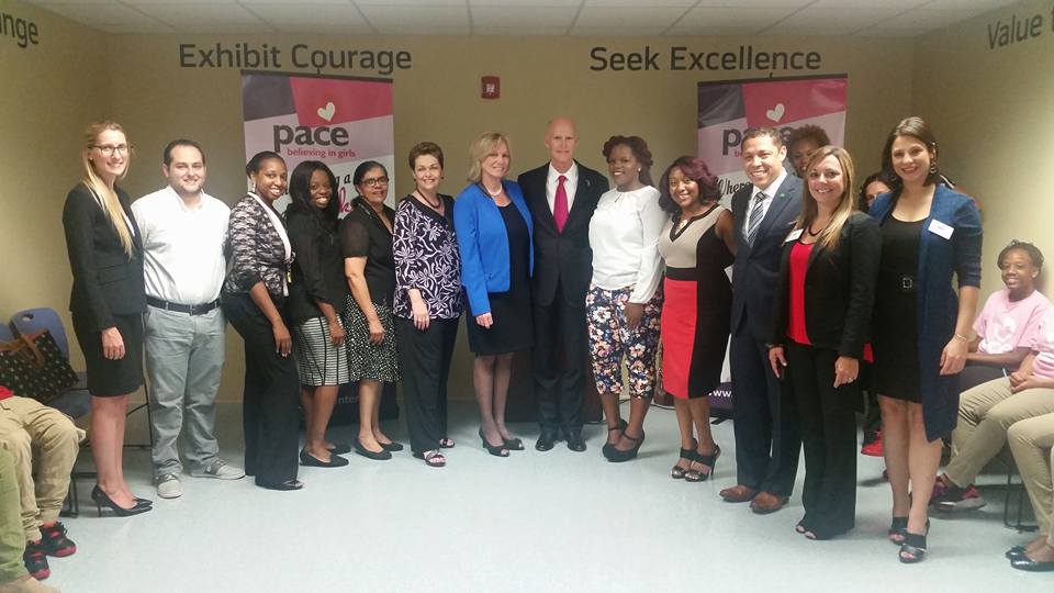 PaceMiami's tweet photo. TY #FLGovScott and the legislative leaders for all your support to PACE! #PACEMiami #PACECenter #believingingirls https://t.co/H04B6miAai