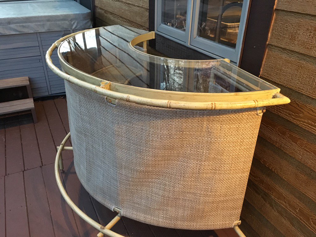 timler_james's tweet photo. Special thanks to Craig Dickert for making a new top for the Tiki Bar!!  #reopening https://t.co/5bUyPAAUT4