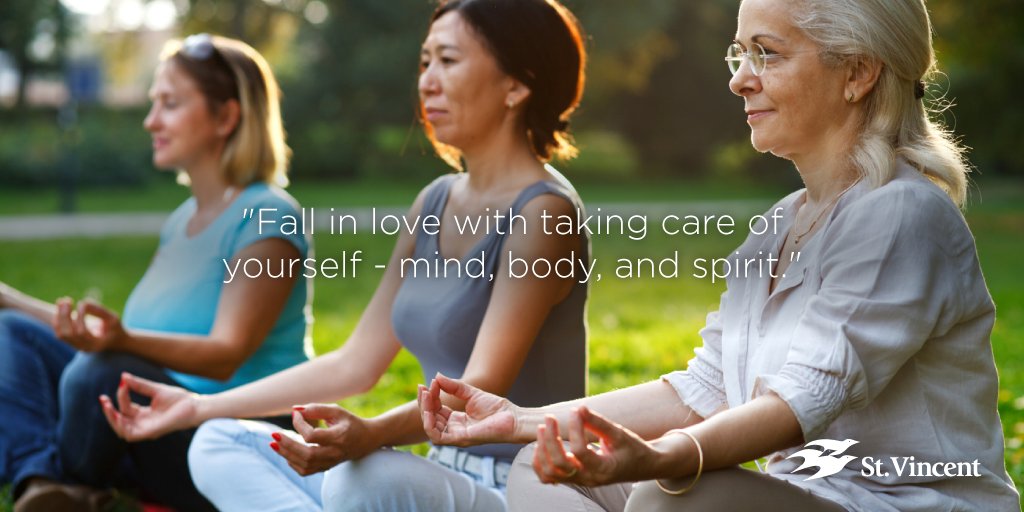 StVincentIN's tweet image. Don't forget to #taketime4u and take care of yourself.