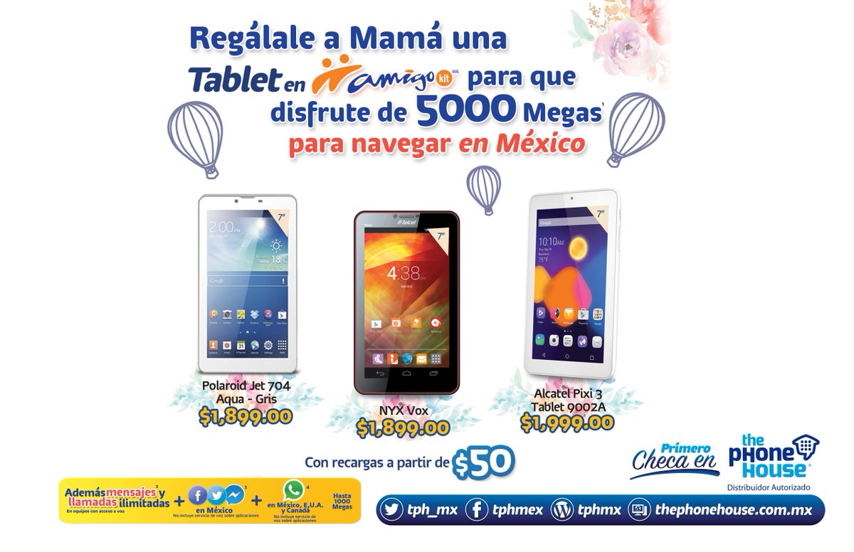 TPH_MX's tweet photo. Tablets para mamá solo en The Phone House #TPHMX #Telcel #Díadelasmadres https://t.co/FTEuyv7CcT
