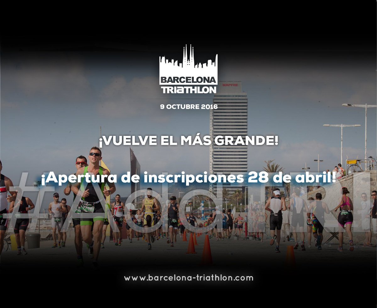 bcn_triathlon's tweet photo. In less than 24h we open registrations. Tomorrow at 12am!
Ready? ---> https://t.co/kDNN0gAJOq https://t.co/8A9BBp62bW