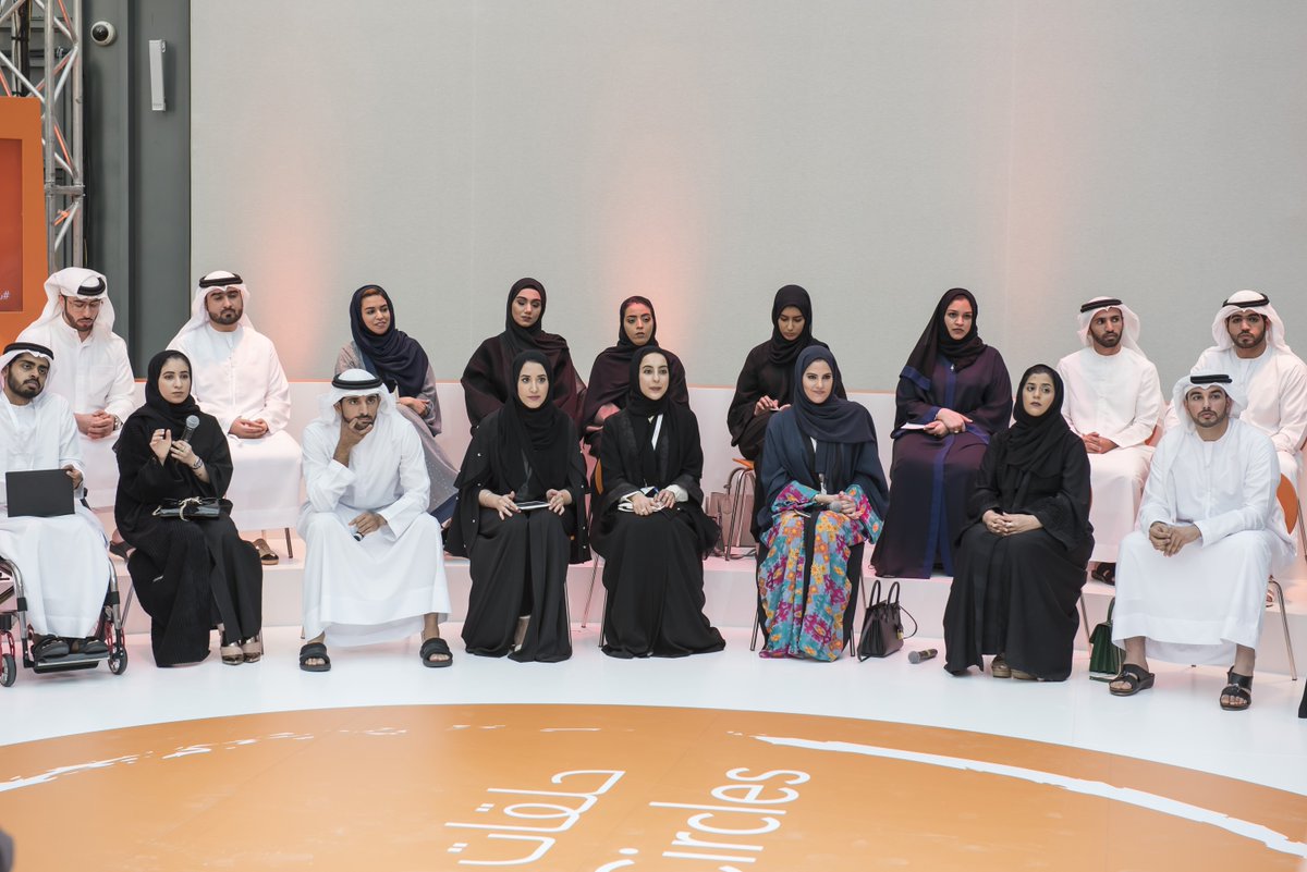DXBMediaOffice's tweet photo. .@HamdanMohammed attends the first session of the Youth Circles's initiative launched across #UAE by @emiratesyouth https://t.co/0cauH7pBNk