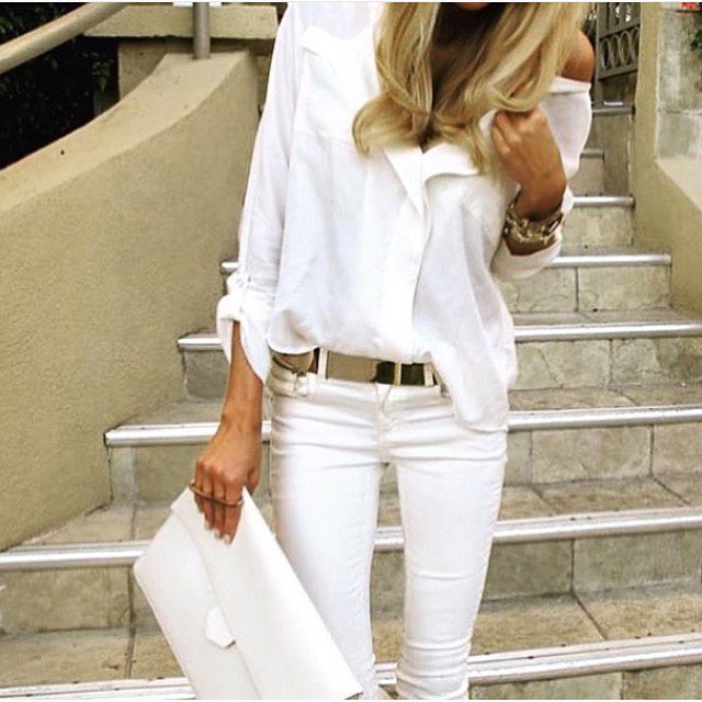 LapwingLeathers's tweet photo. Loving this all white outfit! Thanks @chique_choice #fashionwednesday #handbag #style #inspiration #STREETSTYLE https://t.co/4zfhHrkotL