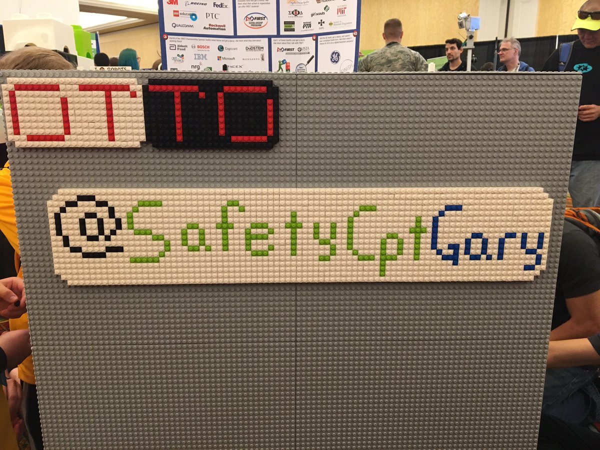 We got awesome free advertising from <a href="/LEGO_Education/">LEGO Education</a> at #FIRSTChamp!