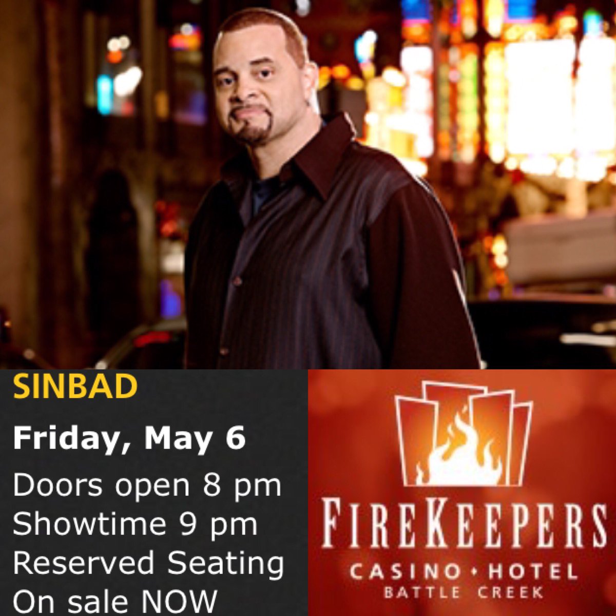 B969fm's tweet photo. Congrats to April Gentry who won tickets to see @sinbadbad 5/6 at @FireKeepers!
#B969
#Sinbad
#Firekeepers https://t.co/UCCtzNutEn