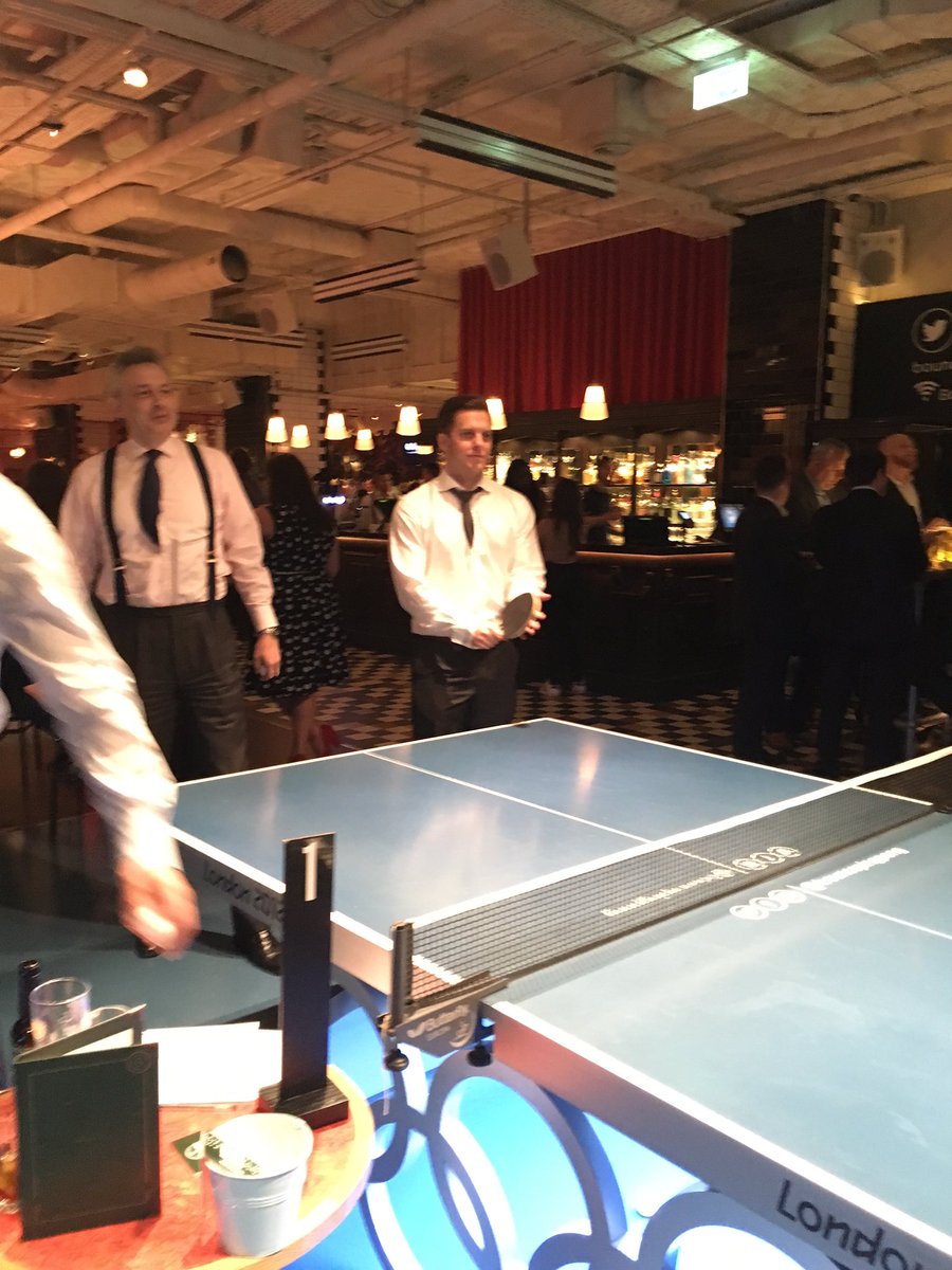 Hannah_Travis1's tweet photo. Game faces on! @Ben_Pepper @5PumpCourt #pingpong #ruthlesscompetition @BoltBurdonKemp https://t.co/OtQJA2ibsC