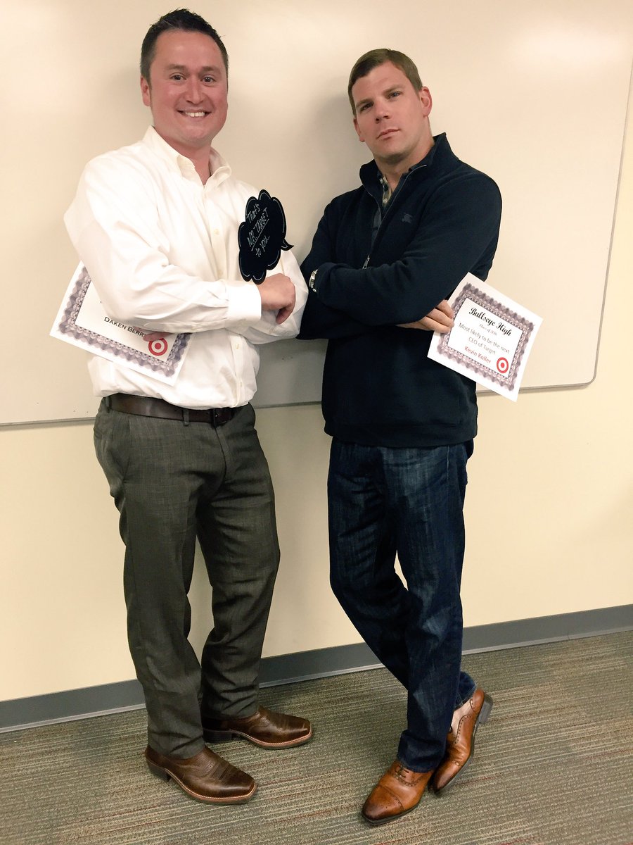 Oh boy..... "Most likely to be the next Target CEOs" - we're all in good hands with these two!! #STLSuperlatives