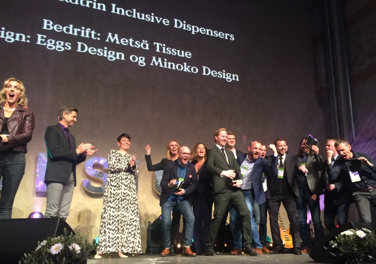 eggsdesign's tweet photo. So HAPPY! We just won the prestigious DESIGN FOR ALL AWARD! #katrininclusive @MetsaGroup @dogaoslo #transformoslo https://t.co/H9zOrRKQpd