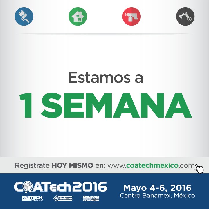 COATechMexico's tweet photo. Ya solo falta 1 semana. Nos vemos en #COATech2016 https://t.co/UQDYvF0ZnI https://t.co/6e6Nbv0f0W