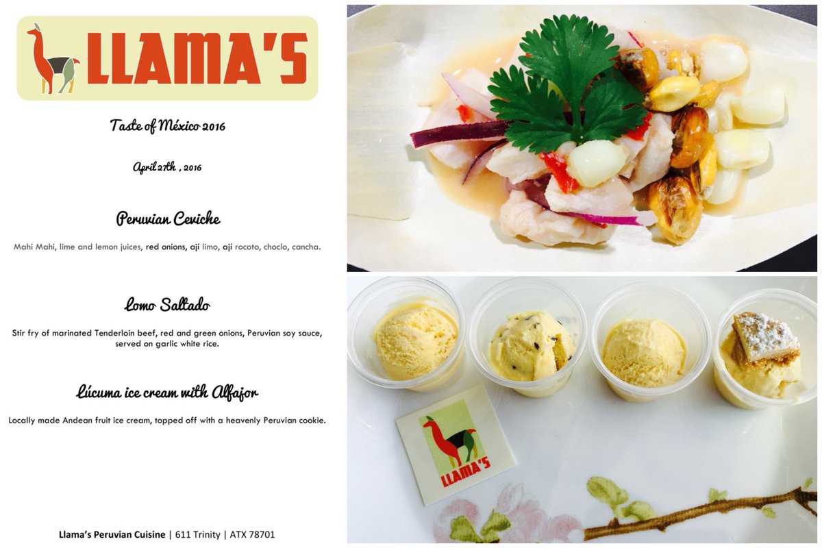 <a href="/LlamasTrailer/">Llama's</a> to represent Perú at <a href="/Mexic_Arte/">Mexic-Arte Museum</a>'s Taste of Mexico! From Peruvian Ceviche to Lúcuma Ice cream!