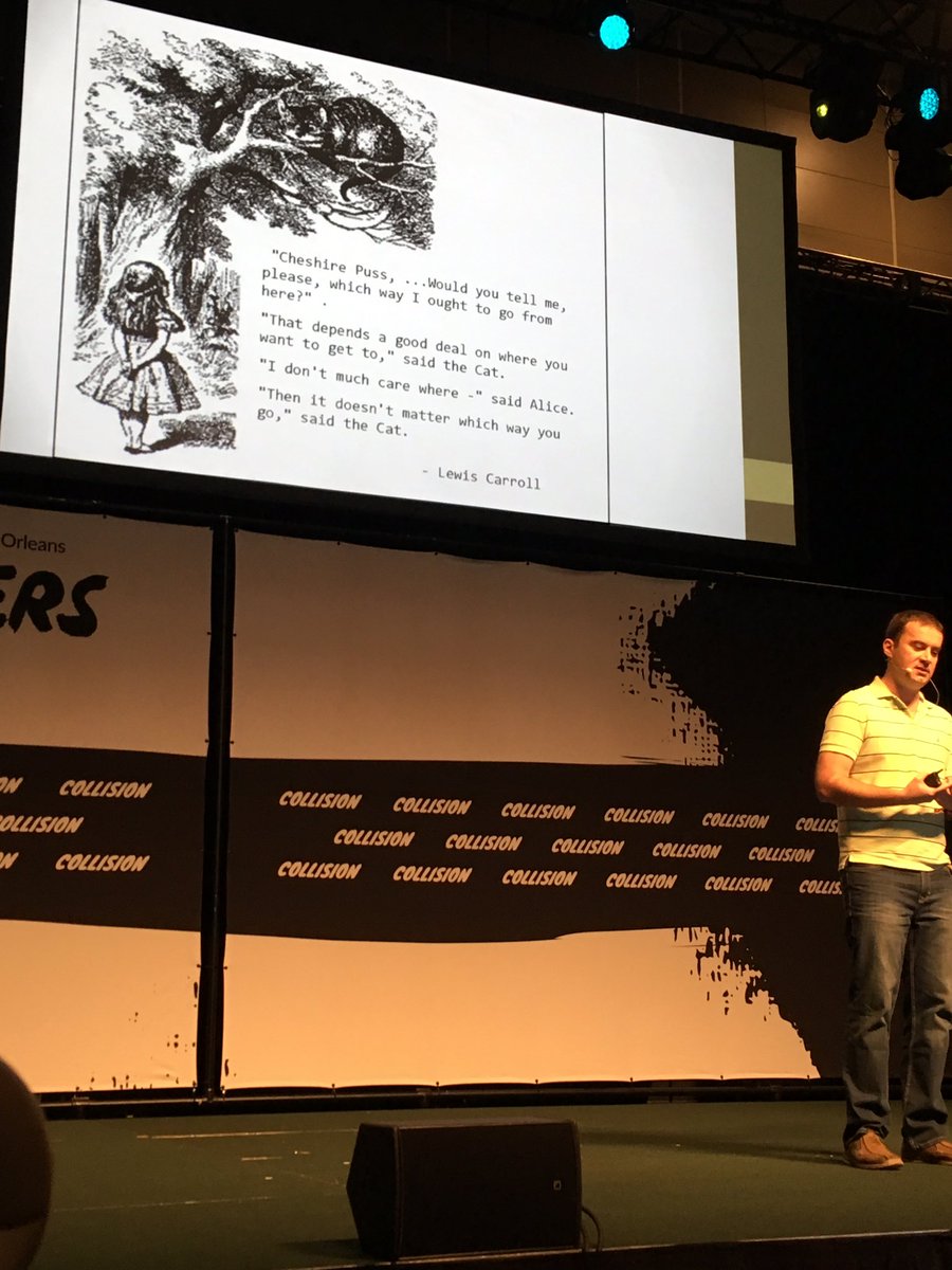 seanh1414's tweet photo. A great thought for #entrepreneurs on everything they do #clarity #builderstage #CollisionConf https://t.co/LYBhLIqdzA