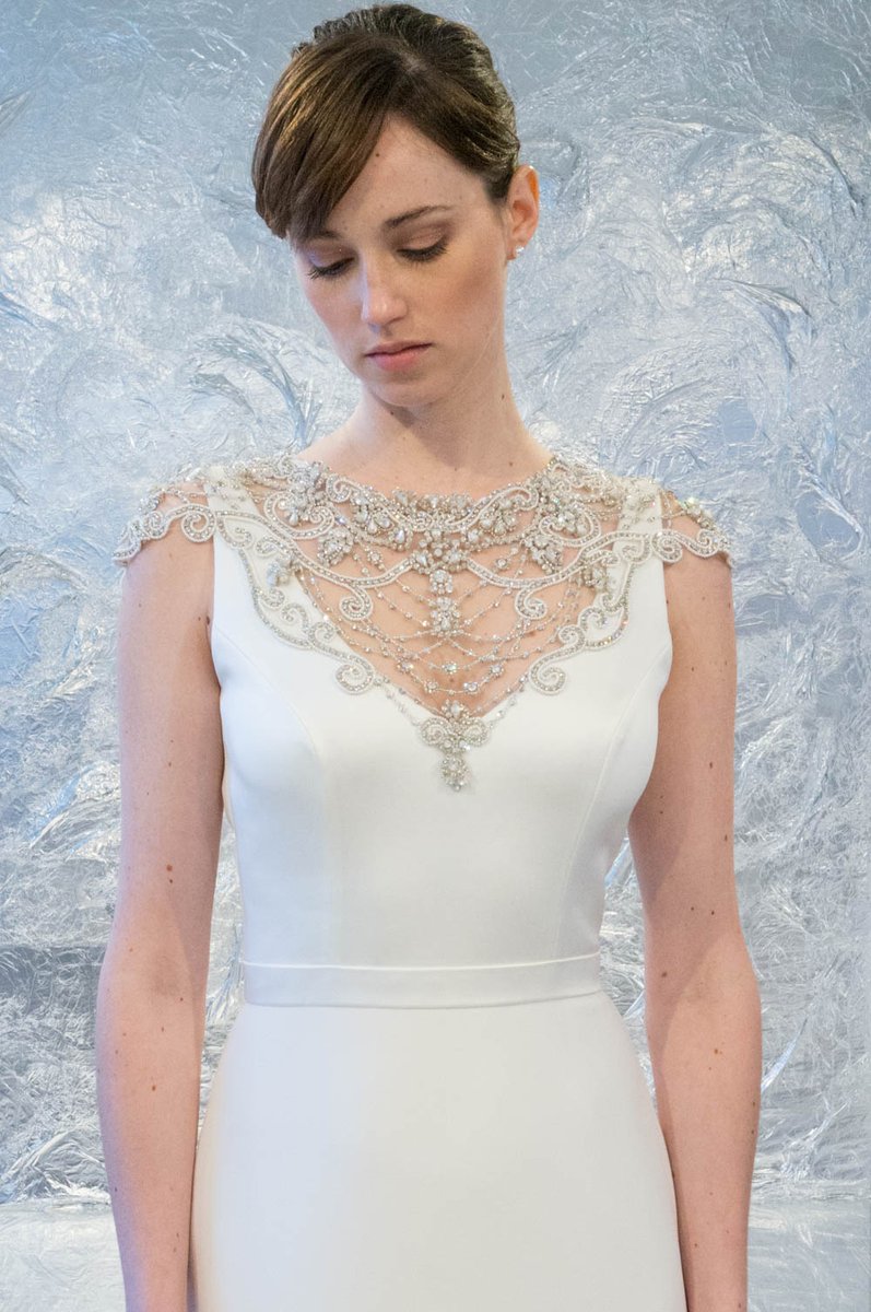 A perfect way to add bling to any gown! THEIACouture <a href="/THEIACOUTURE/">THEIA</a>  #theia #yegbridal #yegwedding #yeg