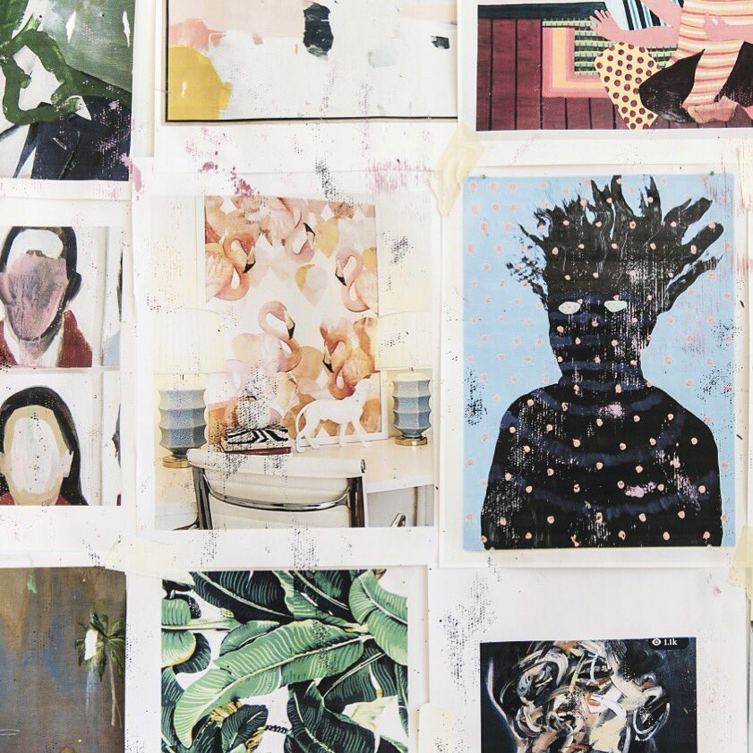 lexiquette's tweet photo. Sneak peek of Erin Amstrong's inspiration wall. Interview goes up tomorrow! 📸 @soteeoh ✔️# lexiquette #torontoartist https://t.co/dEAg16nMO9