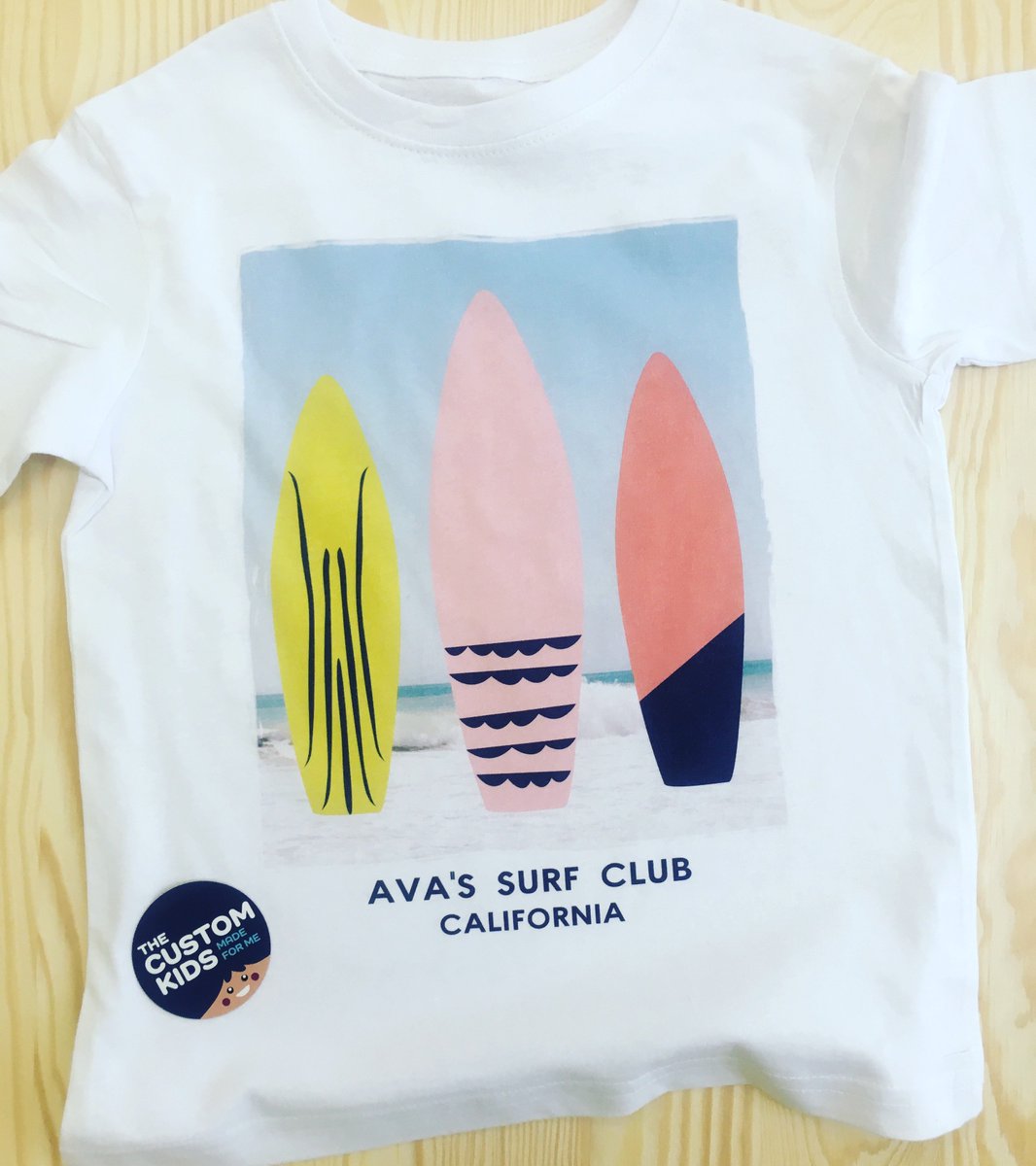 thecustomkids's tweet photo. Personalized Surf Club tee! Customize one for your little surfer at https://t.co/nxGrtJPOP3  #surf #kids #skate https://t.co/KqrjHnyG4I